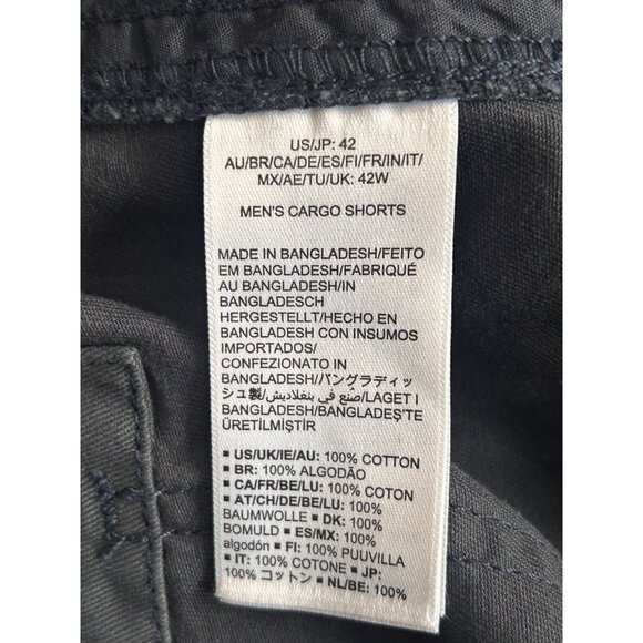 Amazon Essentials Men's Classic-Fit Cargo Short 100% Cotton 10" Inseam Navy 42 - Picture 9 of 12